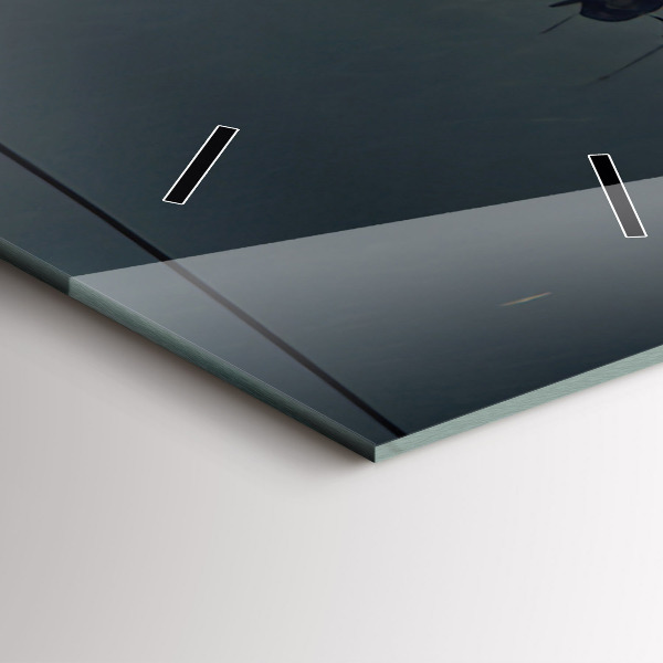 Vertikale Uhr mit motiv Apokalyptisches Gebäude