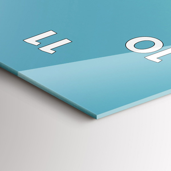 Vertikale Uhr mit motiv Pastellfarbener Himmel