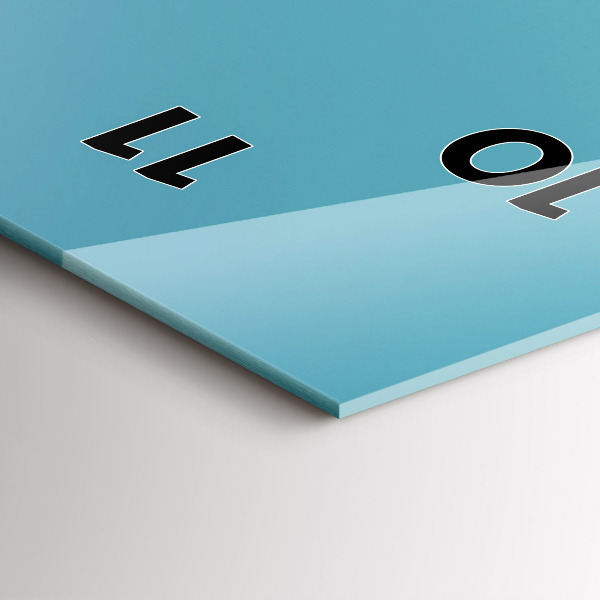 Vertikale Uhr mit motiv Pastellfarbener Himmel