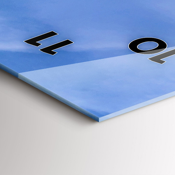 Vertikale Uhr mit motiv Landwirt im Traktor