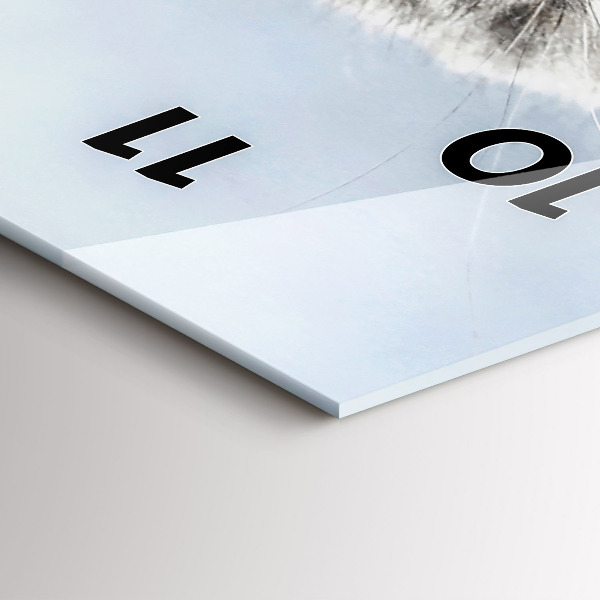 Vertikale Uhr mit motiv Katze auf dem Sofa