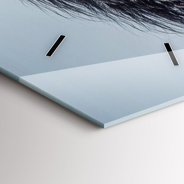 Vertikale Uhr mit motiv Galoppierendes weißes Pferd