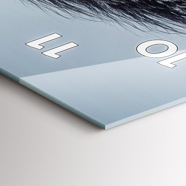 Vertikale Uhr mit motiv Galoppierendes weißes Pferd