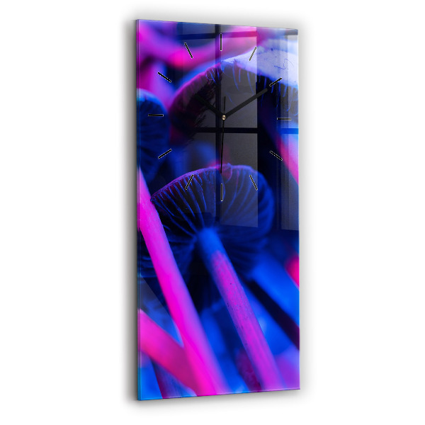 Vertikale Uhr mit motiv Magic Mushrooms in Farben