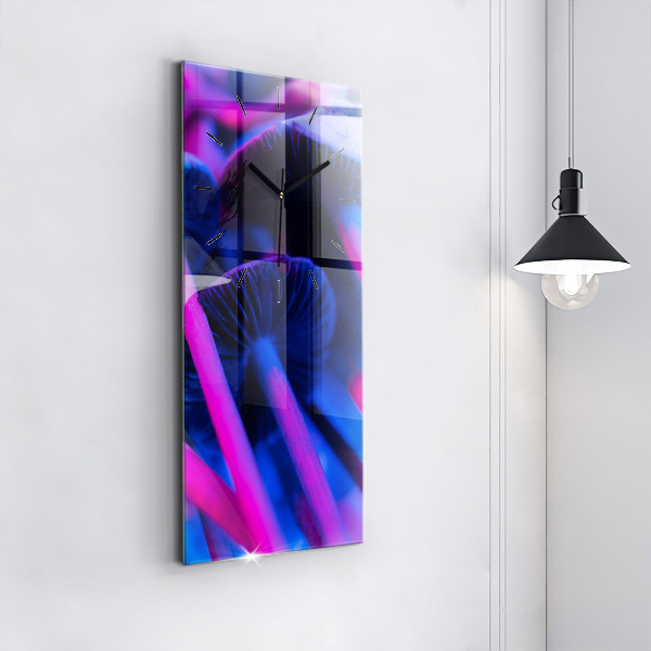 Vertikale Uhr mit motiv Magic Mushrooms in Farben
