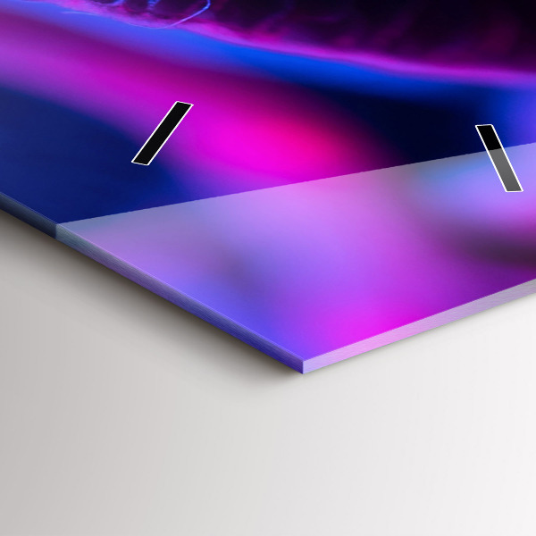 Vertikale Uhr mit motiv Magic Mushrooms in Farben