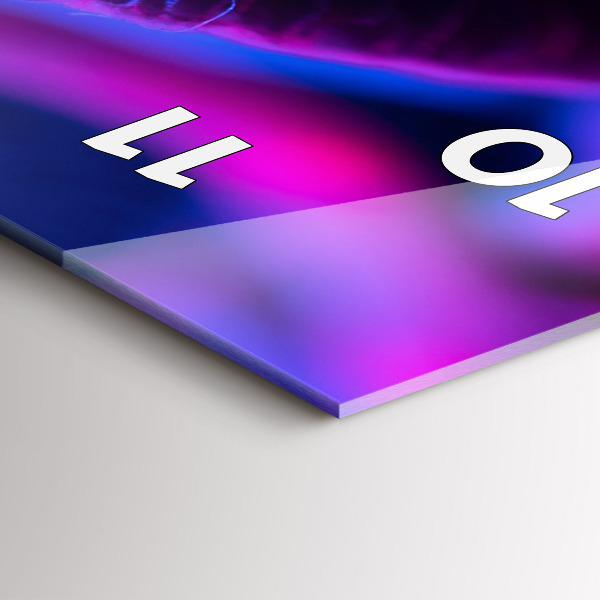 Vertikale Uhr mit motiv Magic Mushrooms in Farben