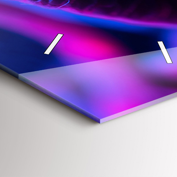 Vertikale Uhr mit motiv Magic Mushrooms in Farben