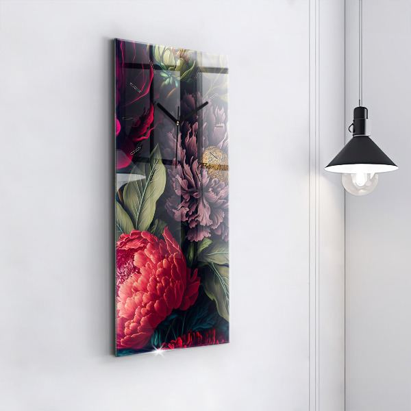 Vertikale Uhr Vintage Blumenstrauß