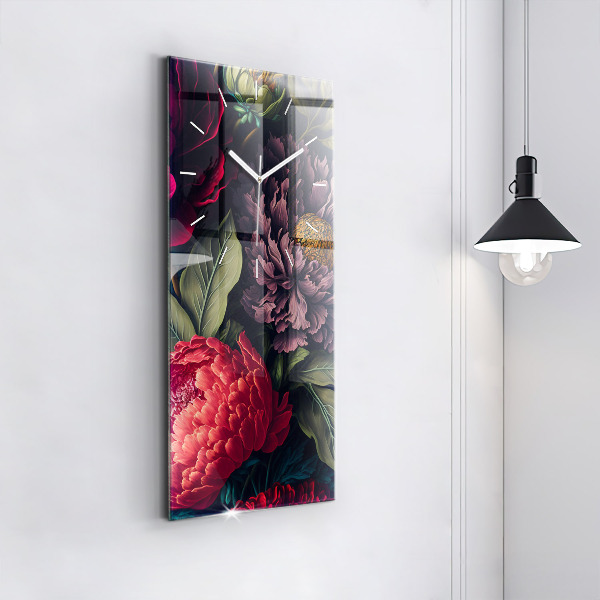 Vertikale Uhr Vintage Blumenstrauß