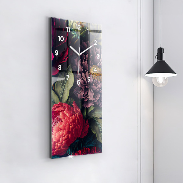 Vertikale Uhr Vintage Blumenstrauß