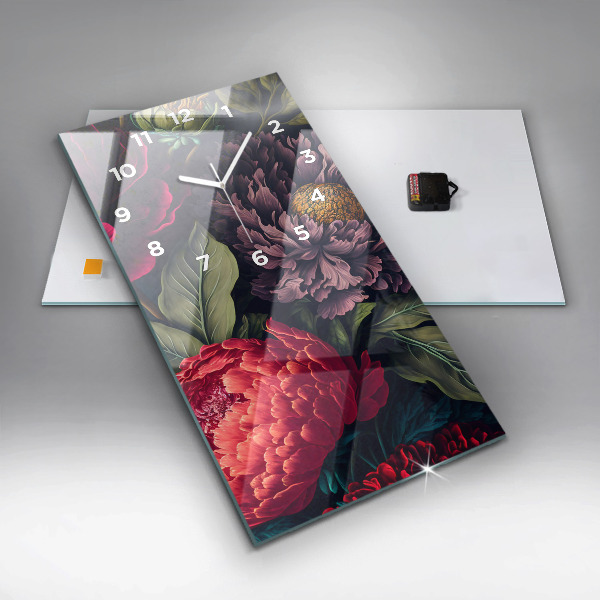 Vertikale Uhr Vintage Blumenstrauß