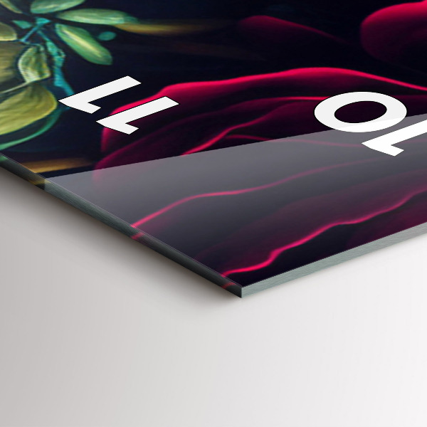 Vertikale Uhr Vintage Blumenstrauß