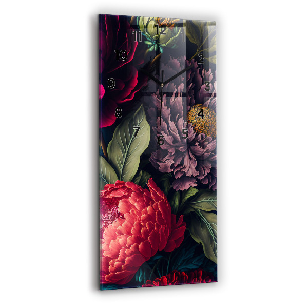 Vertikale Uhr Vintage Blumenstrauß