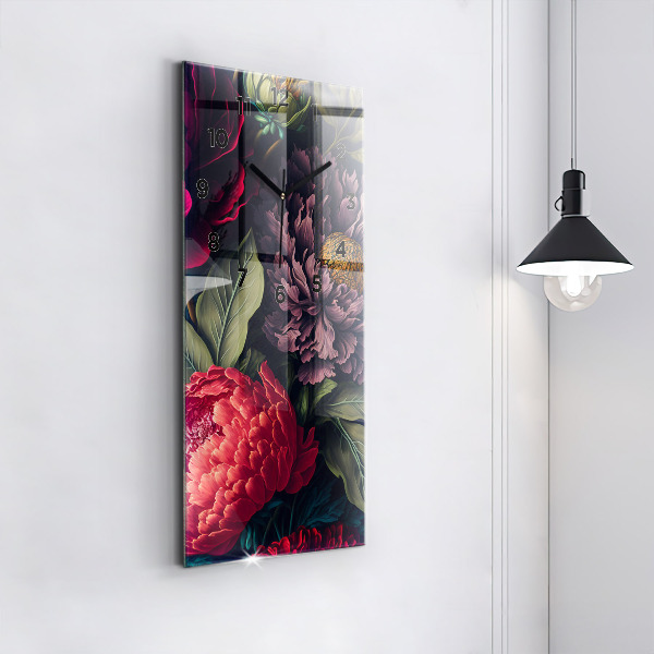 Vertikale Uhr Vintage Blumenstrauß