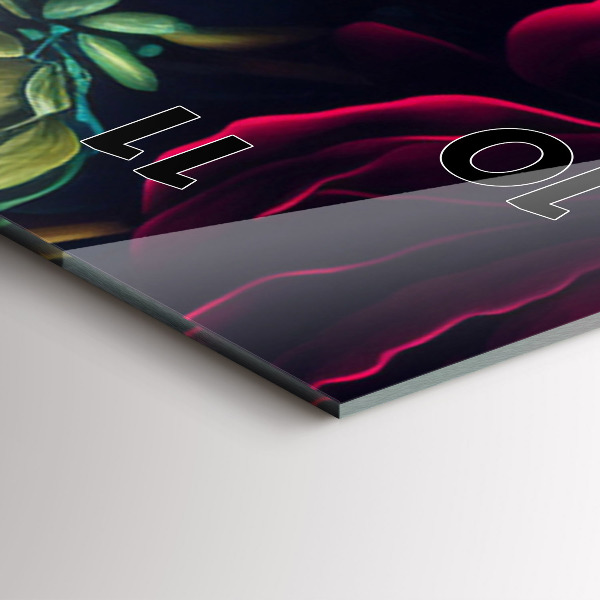 Vertikale Uhr Vintage Blumenstrauß