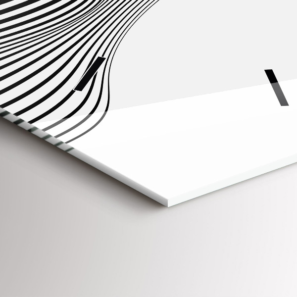 Vertikale Uhr Schwarz-weiße Kunst