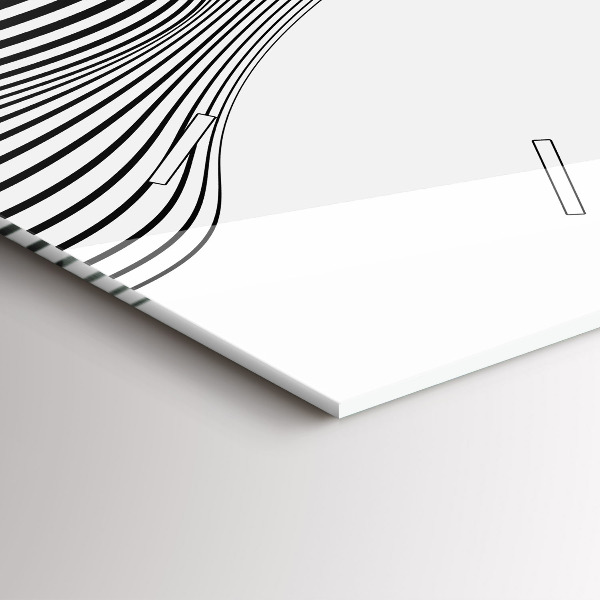 Vertikale Uhr Schwarz-weiße Kunst