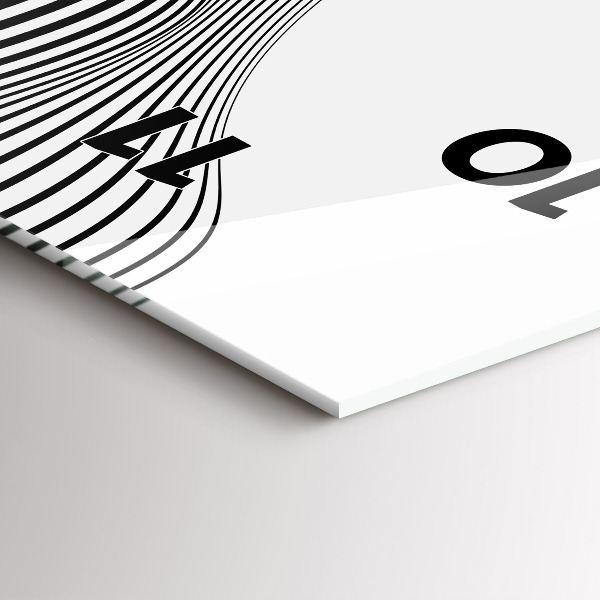 Vertikale Uhr Schwarz-weiße Kunst