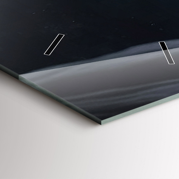 Vertikale Uhr Mann auf Mond Hintergrund