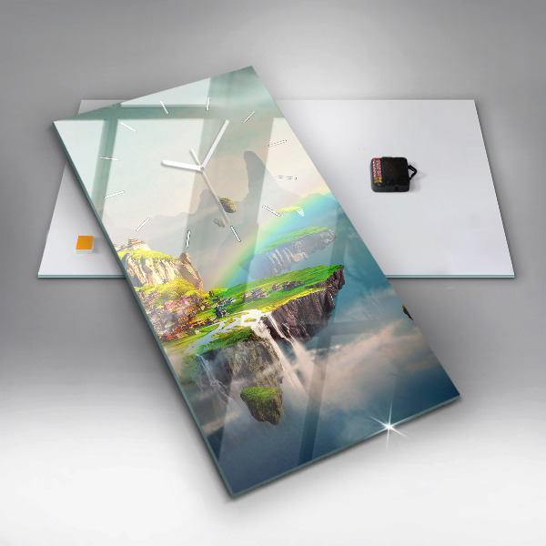 Vertikale Uhr Chinesische Fantasieszenen