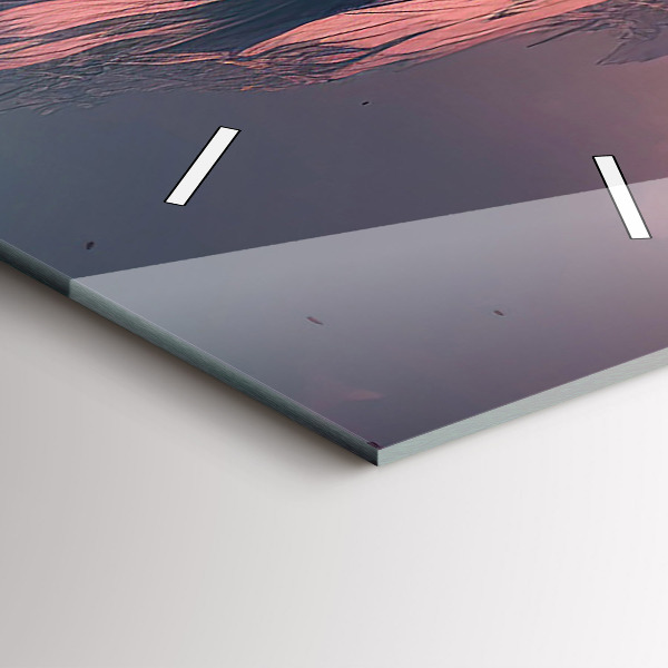 Vertikale Uhr Magischer Wald und Gebirge