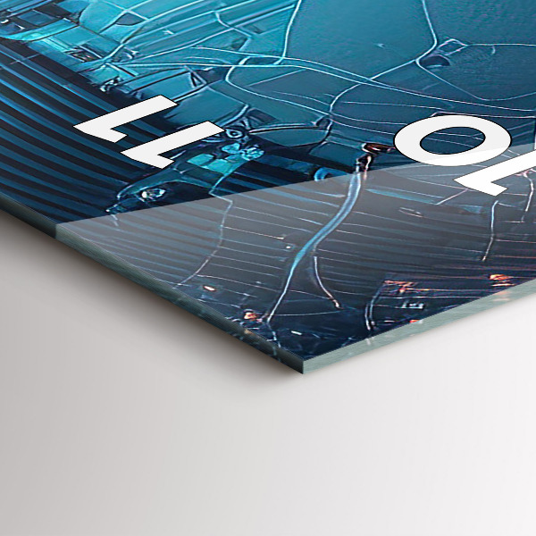 Vertikale Uhr mit motiv Künstliche Intelligenz