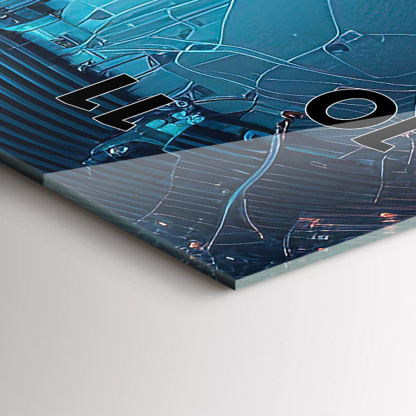 Vertikale Uhr mit motiv Künstliche Intelligenz