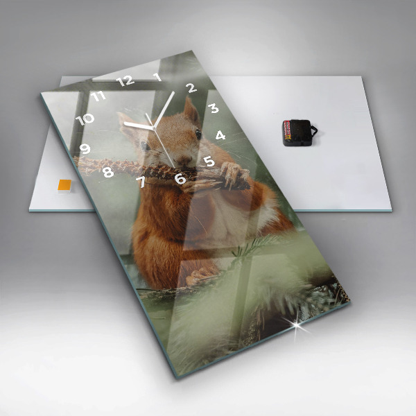 Vertikale Uhr Eichhörnchen und Wildtiere
