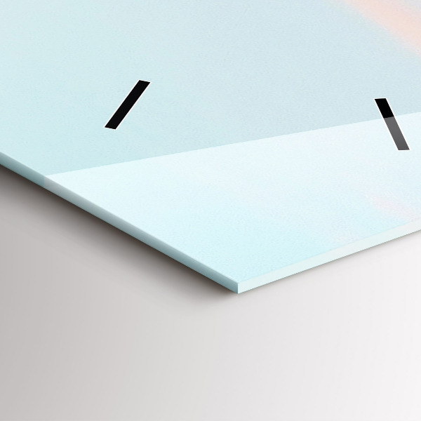 Vertikale Uhr Bergkette im Winter