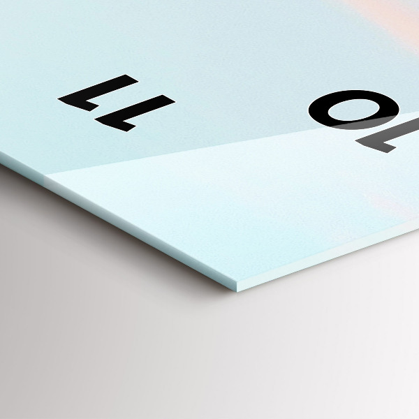 Vertikale Uhr Bergkette im Winter