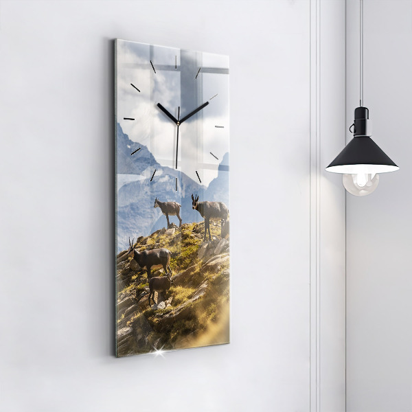 Vertikale Uhr Ziege im Aosta-Tal