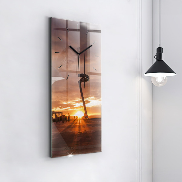 Vertikale Uhr mit motiv Olympischer Park in Barcelona