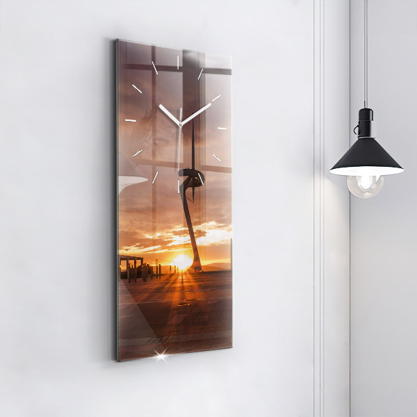 Vertikale Uhr mit motiv Olympischer Park in Barcelona