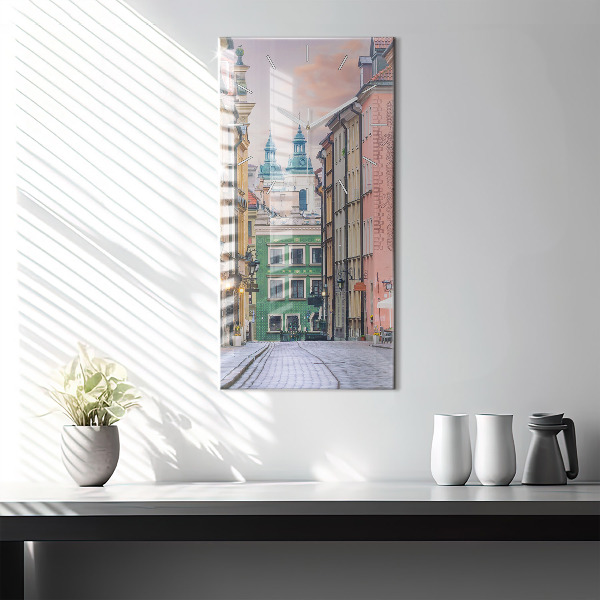 Vertikale Uhr Alte Stadt in Warschau