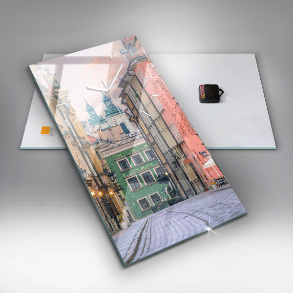 Vertikale Uhr Alte Stadt in Warschau