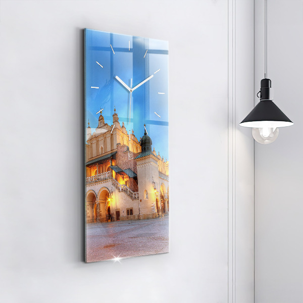 Vertikale Uhr mit motiv Hauptmarkt in Krakau