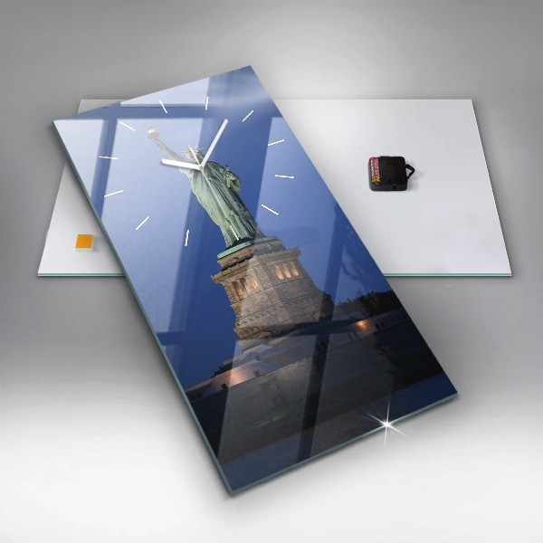 Vertikale Uhr mit motiv Freiheitsstatue in New York