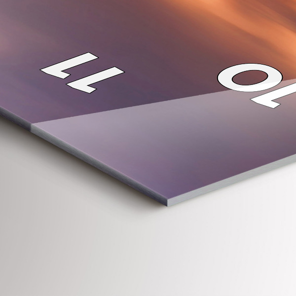 Vertikale Uhr Panorama der Stadt im Westen