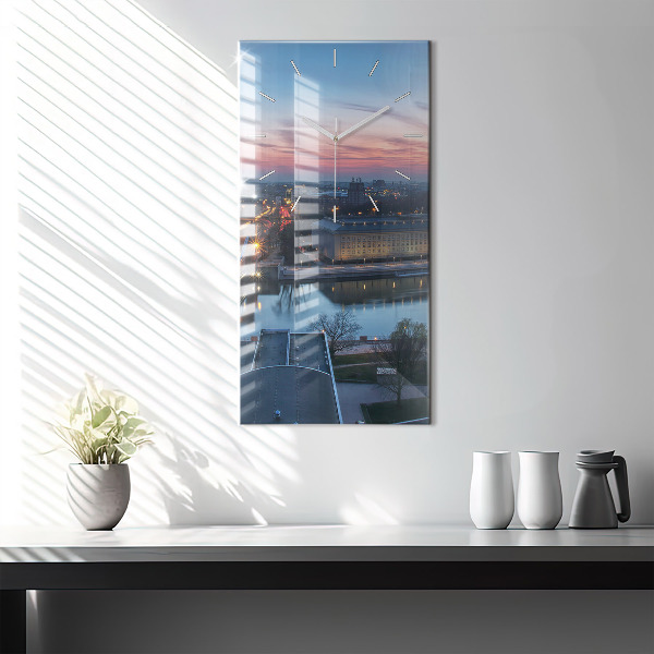 Vertikale Uhr Wrocław aus einer Drohne