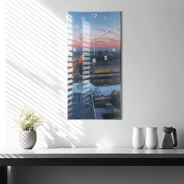 Vertikale Uhr Wrocław aus einer Drohne