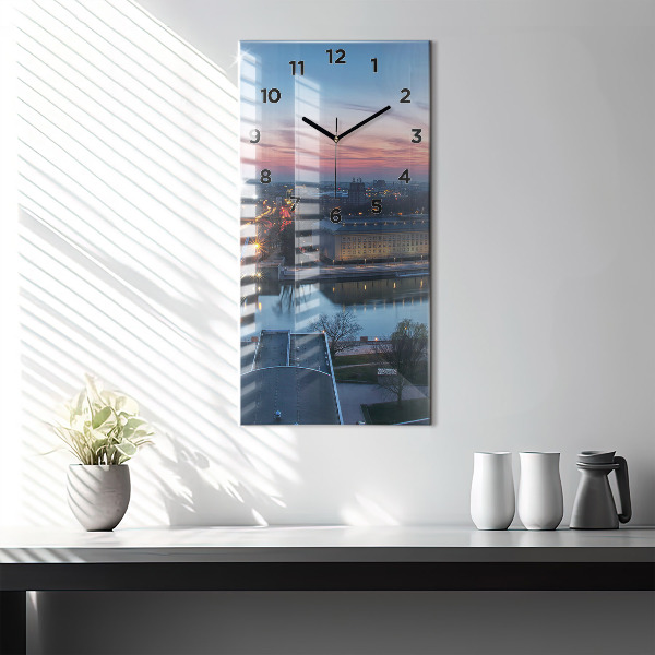 Vertikale Uhr Wrocław aus einer Drohne