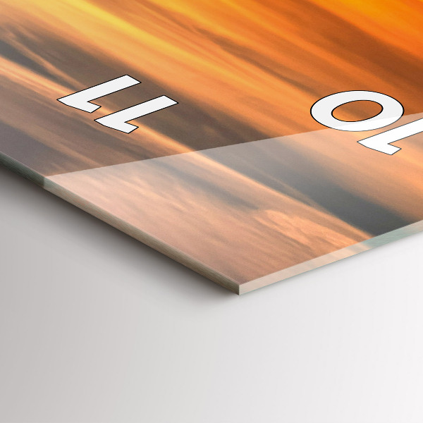 Vertikale Uhr mit motiv Władysławowo Ostsee