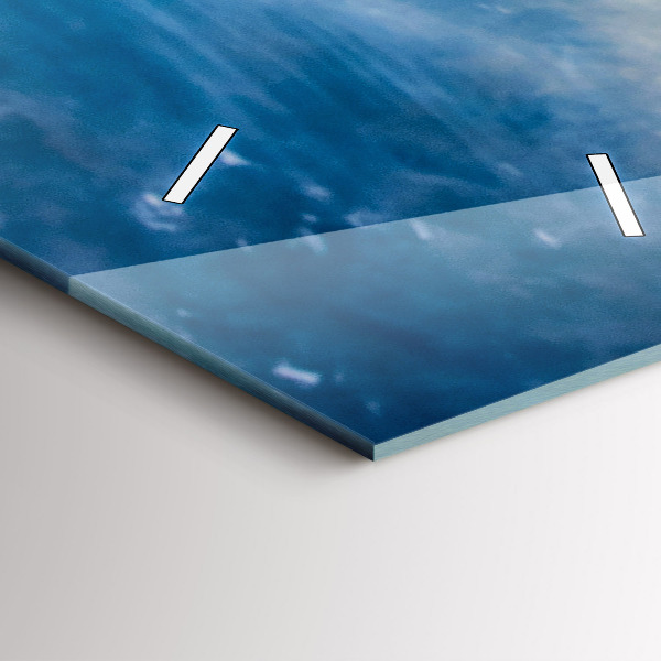 Vertikale Uhr Sonnenaufgang an der Ostsee