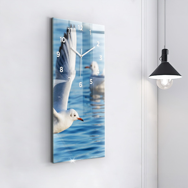 Vertikale Uhr mit motiv Seemöwen in Gdynia