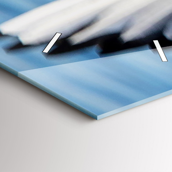 Vertikale Uhr mit motiv Seemöwen in Gdynia