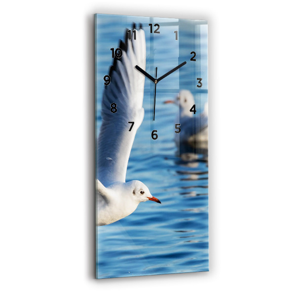 Vertikale Uhr mit motiv Seemöwen in Gdynia