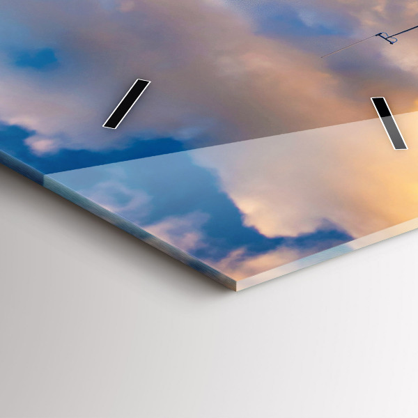 Vertikale Uhr Leuchtturm und die Ostsee