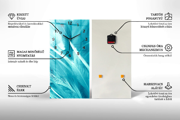 Vertikale Uhr mit motiv Leuchtturm und Meer