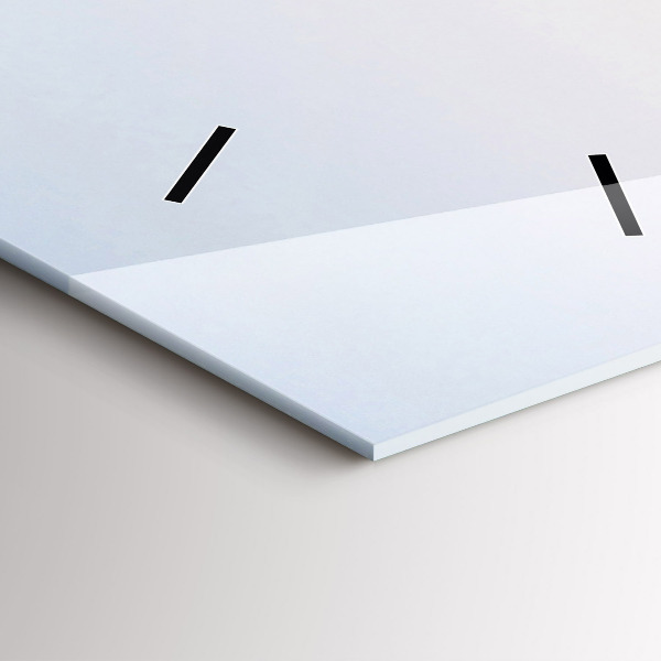 Vertikale Uhr mit motiv See und Berge